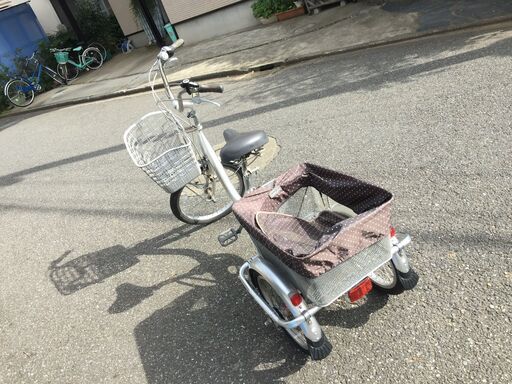 タケダ/武田産業　ナチュラルフロー 三輪自転車 TCQ-20/163NF 20/16インチ 前後バスケット 内装3段変速 　駅渡し可能　高根公団