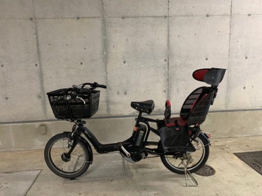 電動自転車　アンジェリーノ　ブリヂストン　黒　子供乗せ