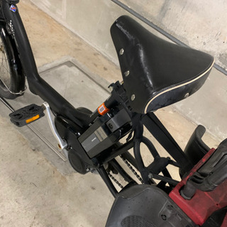 電動自転車　アンジェリーノ　ブリヂストン　黒　子供乗せの画像