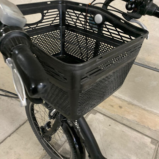 電動自転車　アンジェリーノ　ブリヂストン　黒　子供乗せの画像