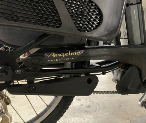 電動自転車　アンジェリーノ　ブリヂストン　黒　子供乗せ