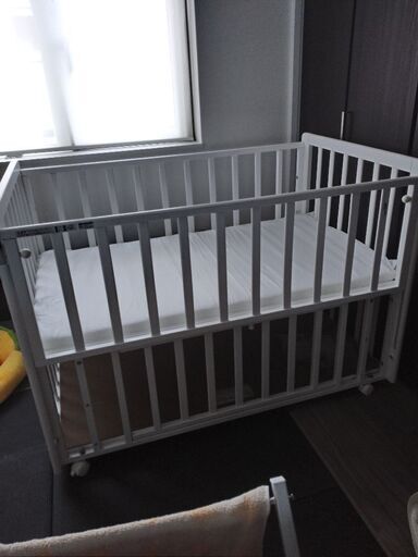 KATOJI ベビーベッド ホワイト 購入 KATOJI ハイタイプ（型番02024