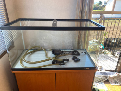 90センチ水槽　外部式フィルター　水槽台　照明セット