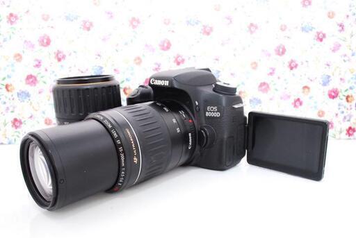 ★全国発送対応★【大人気☆★】キャノン Canon EOS 8000D ダブルレンズ セット