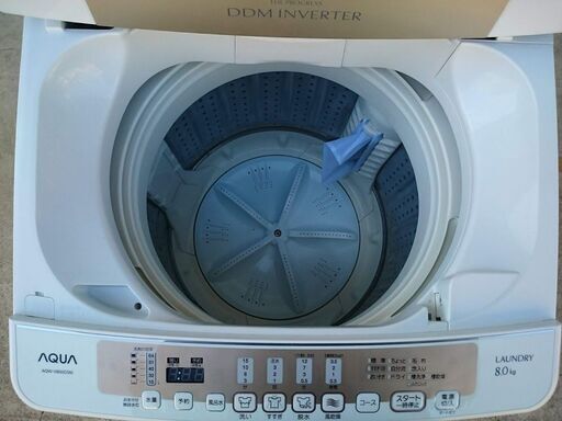 【分解クリーニング済み♪】アクア 2014年製 8.0kg 全自動洗濯機 AQW-V800C