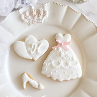 【ご案内】ウェディングドレスアイシングクッキーレッスン♡の画像