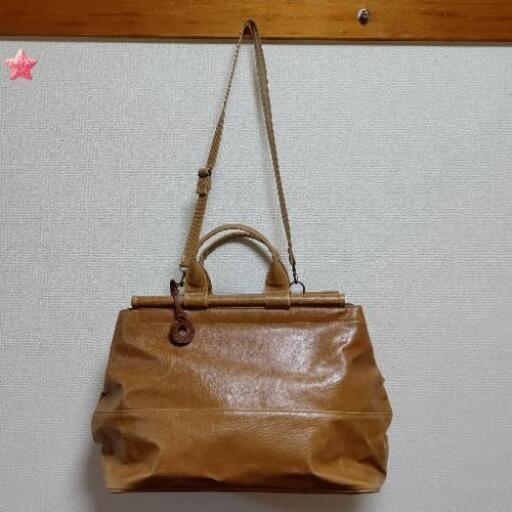◆受渡限定◆【旅行用バッグ】キャメル \nショルダー付\n✩中古品✩ Go To 大容量バッグ