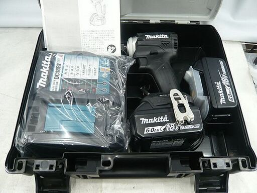 新品 充電式インパクトドライバ  マキタ 18V 6.0Ah TD171DRGX ブラック バッテリ×2 充電器付き makita 札幌市東区 北20条店
