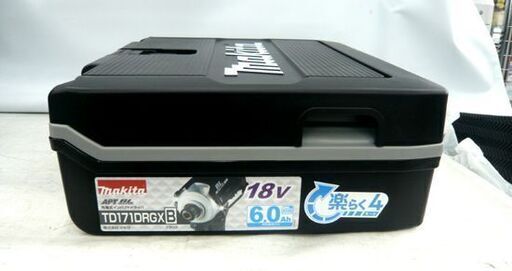 新品 充電式インパクトドライバ  マキタ 18V 6.0Ah TD171DRGX ブラック バッテリ×2 充電器付き makita 札幌市東区 北20条店