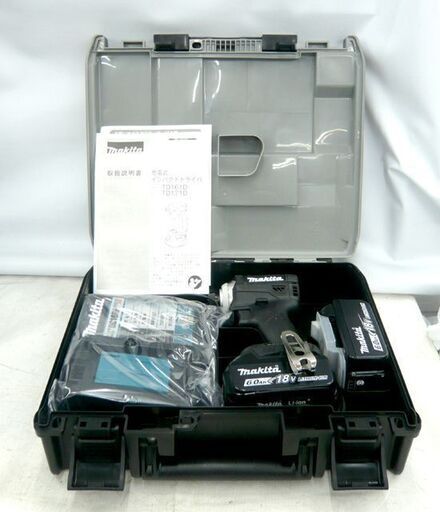新品 充電式インパクトドライバ  マキタ 18V 6.0Ah TD171DRGX ブラック バッテリ×2 充電器付き makita 札幌市東区 北20条店
