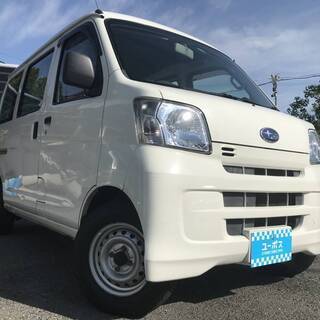 ■C955[カーズ大阪]【全国陸送10.000円～】27年サンバーバン！修復歴なし♪５速ＭＴ♪エアコン♪パワステ♪タイミングチェーン♪の画像