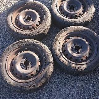 値下げしました。175/60R14納屋収納されてたタイヤとホイール 