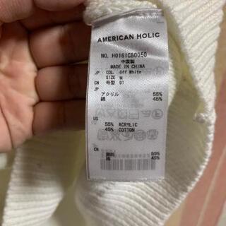 アメリカンホリック レディース用 7分袖ニットの画像