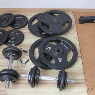 （取引終了）【ジム用品】ホームジムセット一式（ベンチプレス）