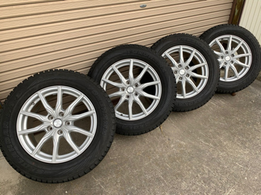 【美品バリ溝】225/65/R17 アルミスタッドレスタイヤ4本セット