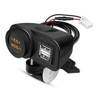 バイク用USB電源・シガー電源取り付けます。