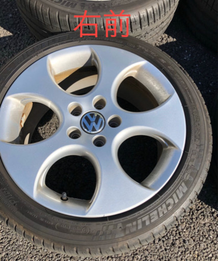 vw golf6 gti純正ホイール&夏タイヤ　4本セット