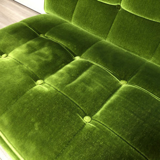 カリモク60 モケットグリーン　ソファの画像