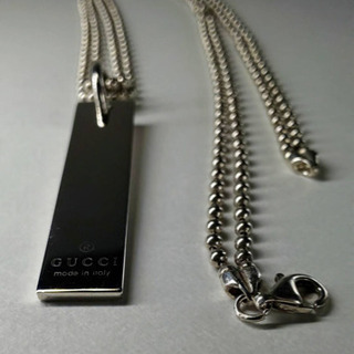 決まりました❗️正規品GUCCIグッチプレートネックレス　ダブルチェーンの画像