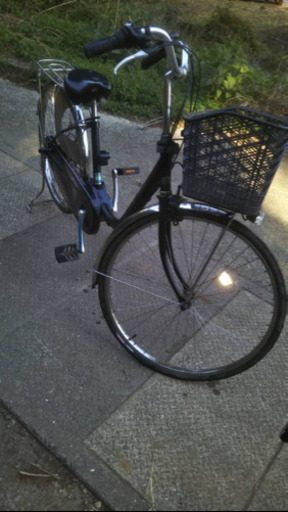 電動アシスト自転車　黒