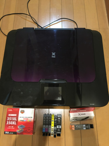中古Canon インクジェットプリンター、インクカートリッジ14本付き