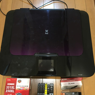中古Canon インクジェットプリンター、インクカートリッジ14本付き