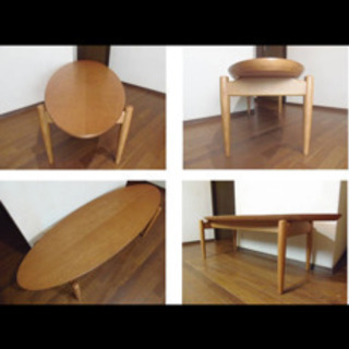 再度値引きしました。飛騨の家具　日進木工製造　センターテーブル値下げしましたの画像