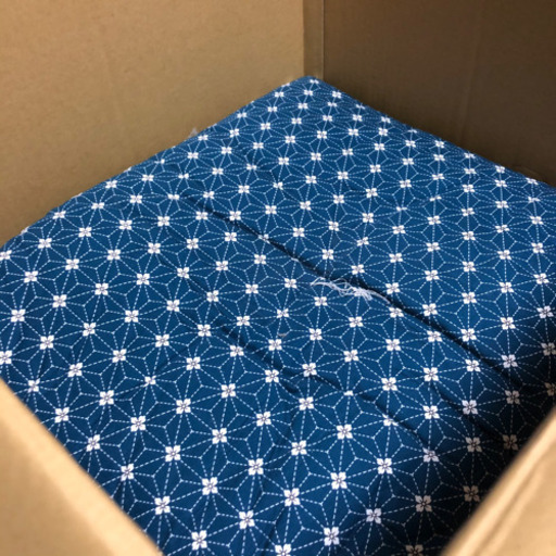 国産座布団刺子柄青10枚セット