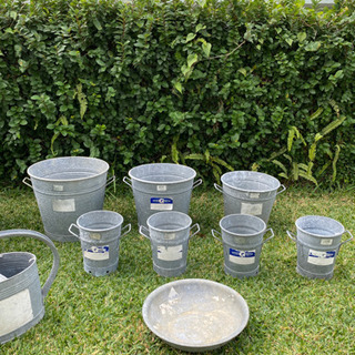 GUILLOUARD フランス　ギルアード　バケツ フランスGuillouard（ギルアード）フタ付きブリキバケツ5L