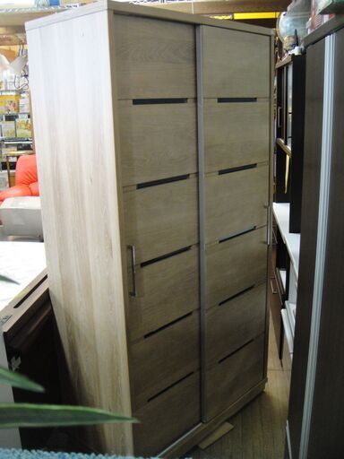 2枚扉　スライド式　食器棚　収納棚　キッチン収納　書棚　飾り棚　SAVONA 100　SL-DB