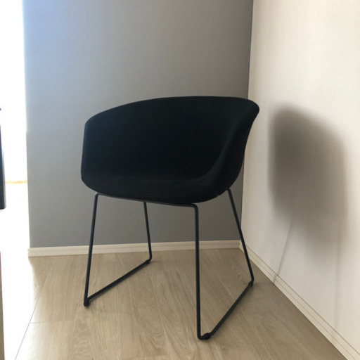 アルモニア　ダイニングチェア　Plato ブラック　一脚