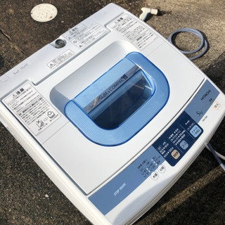 洗濯機祭り！中古リユース家電全自動洗濯機HITACHI NW-5MRステップウォッシュSLIM&COMPACTの画像