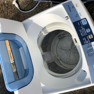 洗濯機祭り！中古リユース家電全自動洗濯機HITACHI NW-5MRステップウォッシュSLIM&COMPACTの画像