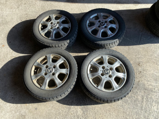 軽自動車に　スタッドレスタイヤ　155/65R13 アルミホイール付き