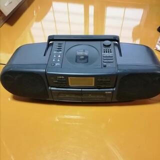 ダブルカセットCDラジカセ