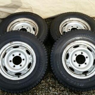 日産 NV350キャラバン 純正スチール ブリザック VL1 195/80R15 バリ溝】ニッサン キャラバン 純正 15in 6J +35 PCD139.7 6穴