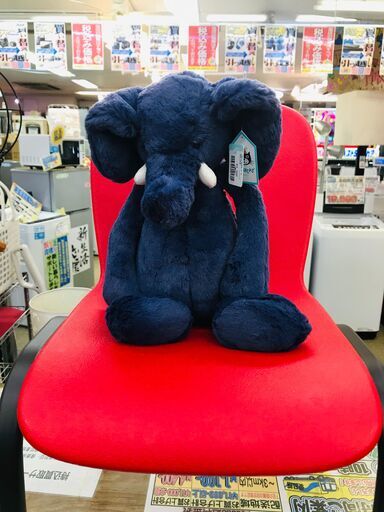 JELLYCAT Large Bashful Blue Elephant ジェリーキャット バシュフル ゾウ ぬいぐるみ