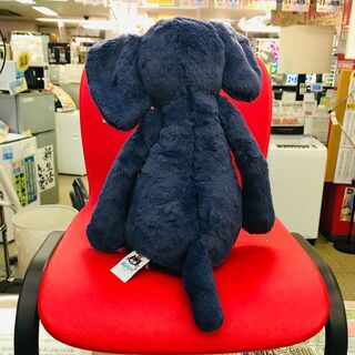 JELLYCAT Large Bashful Blue Elephant ジェリーキャット バシュフル ゾウ ぬいぐるみの画像