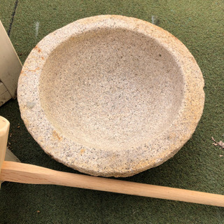 お餅つきセット　石臼＋台＋杵