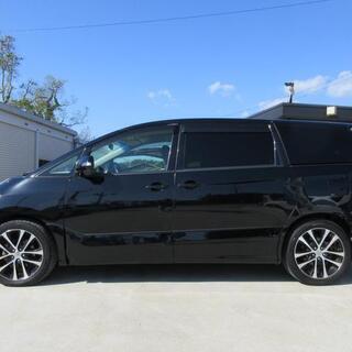 トヨタ　エスティマ　【自社ローン対応可】７人乗り　純正ＨＤＤ地デジナビ　Ｂｌｕｅｔｏｏｔｈ対応　バックカメラ　ビルトインＥＴＣ　クルーズコントロール　両側パワースライド　ＨＩＤヘッドライト　１年保証付の画像