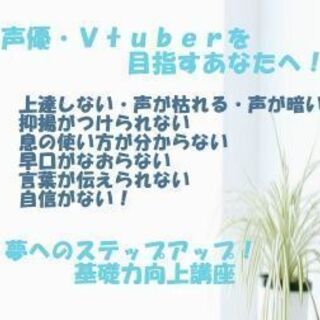 【オンライン】声・話し方改善レッスン！～滑舌、喉の疲れや喉のつまりなどを改善して印象力アップ!～の画像