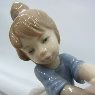 ☆ リヤドロ 5455 犬と少女 きれいにしましょうね ポーセリン LLADRO