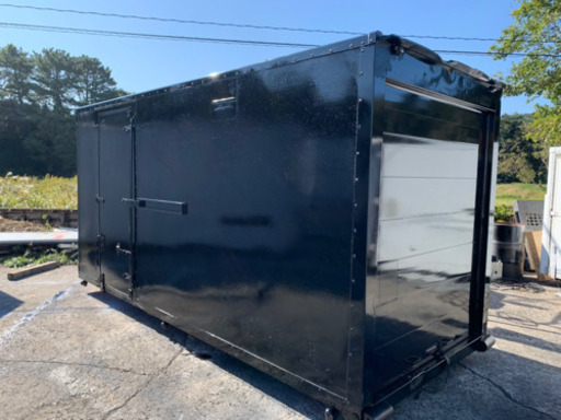 No.421 アルミ バン 2ｔ ロング  アルミ箱 バイク倉庫 トラックコンテナ コメ保管庫 物置 DIY