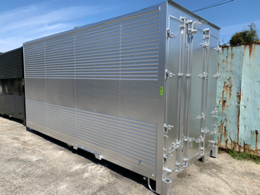 No. 417 アルミバン 2ｔ車ロング アルミ箱 バイク倉庫 トラックコンテナ コメ保管庫 物置 DIY