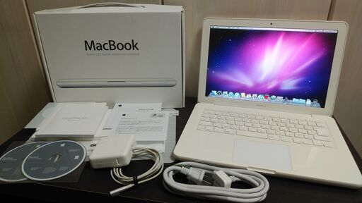《状態良好》Apple MacBook 13インチ(白・ユニボディ) Mid2010年モデル【付属品完備】MC516J/A、A1342、2.4GHz Core 2 Duo、メモリ2GB、HDD250GB《値下げ交渉OK！》