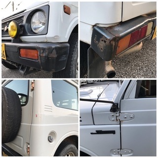 ジムニーＪＡ11V 白ＭＴ5　車検Ｒ3.5月の画像