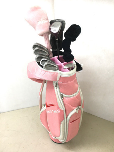 【レディースセット！】◆DUNLOP/Golf Planner等◆ゴルフクラブ 10本セット＋WORLD EAGLEキャディバッグ＋ 付属品多数付き