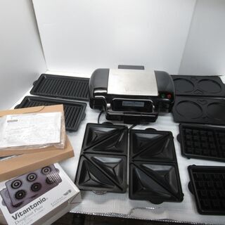 正常作動品　サンドプレート　ビタントニオ　プレート5種類セット付...
