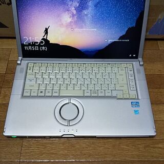 Panasonic Let's note 高性能Core i5搭載 メモリ4G CD/DVD読み書き　大画面フルHD15.6インチ USB3.0 HDMI出力 Wifi対応 高耐久 最新Windows10搭載 代引き可能