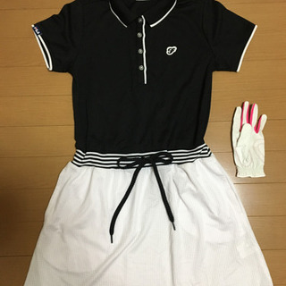 大人可愛いゴルフウェア　靴もおまけ【レディース】の画像